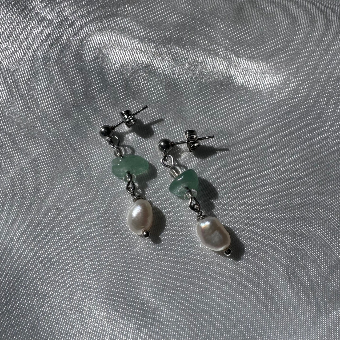 Jade earrings